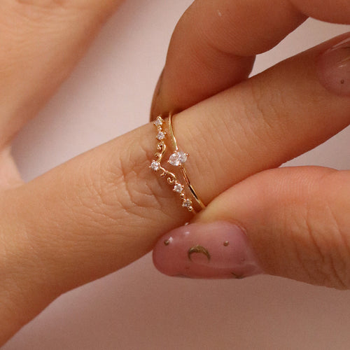 Cubic Harmony Layered Ring